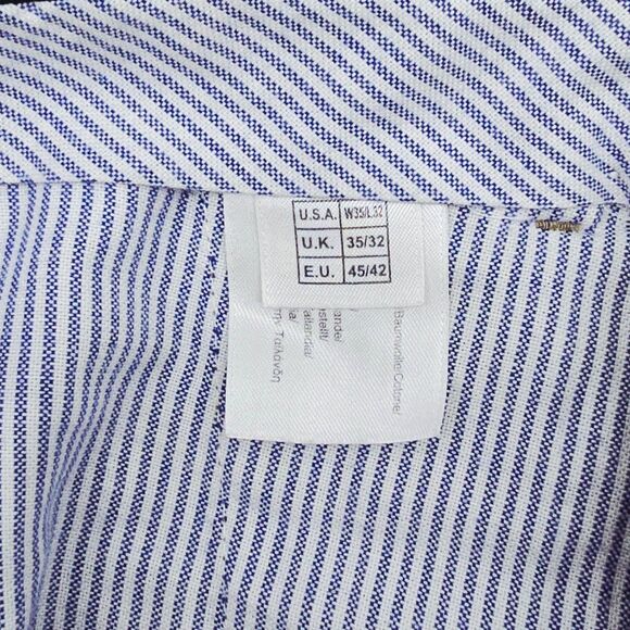 Brooks Brother Country Club Madison Pants 35x32 Khaki Pleated Cuffed - Picture 7 of 8